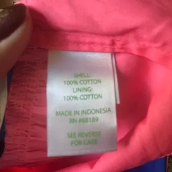 Lilly Pulitzer Emie Fit and Flare Babydoll Top Empire Waist Ruffle Neckline SZ 8 - Picture 11 of 13